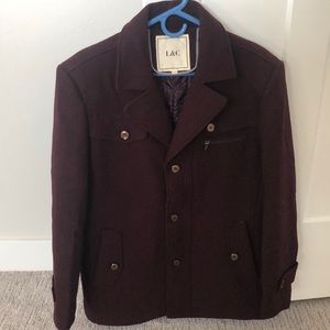 Men’s wool pea coat